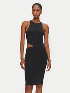 Sukienki - Calvin Klein Jeans Sukienka letnia J20J224159 Czarny Slim Fit - miniaturka - grafika 1