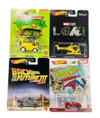 Samochody i pojazdy dla dzieci - HOT WHEELS RETRO ENTERTAINMENT 2022 ZESTAW 4szt DMC55 MIX2 - miniaturka - grafika 1