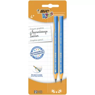 BiC Ołówek grafitowy Kids trójkątny Beginners 2 sztuki mix kolorów - Artykuły biurowe - miniaturka - grafika 2