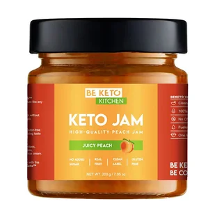 BeKeto Dżem Soczysta Brzoskwinia 200g - Dżem - miniaturka - grafika 1