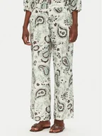 Spodnie damskie - Fransa Spodnie materiałowe 20615422 Zielony Regular Fit - miniaturka - grafika 1