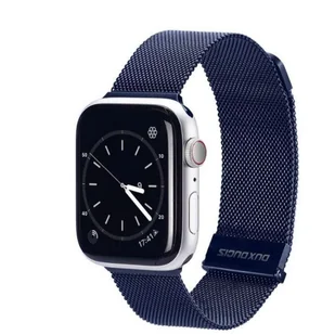 DUX DUCIS Milanese - pasek magnetyczny ze stali nierdzewnej do Apple Watch 38/40/41mm niebieski - Akcesoria do smartwatchy - miniaturka - grafika 1