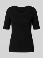 Koszulki i topy damskie - T-shirt o kroju regular fit z mieszanki bawełny - miniaturka - grafika 1