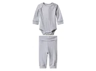 Body dla niemowląt - lupilu® Zestaw niemowlęcy z biobawełny, 2 elementy (Szary, 86/92) - miniaturka - grafika 1