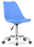 Fotele - Niebieski młodzieżowy fotel obrotowy - Fernis - miniaturka - grafika 1