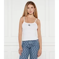 Koszulki i topy damskie - Karl Lagerfeld Top IKON Slim Fit - miniaturka - grafika 1