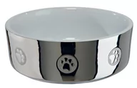 Miski dla psów - Trixie 25084 Miska Ceramika z motywem 0,8L , 15cm srebna TX-25084 - miniaturka - grafika 1