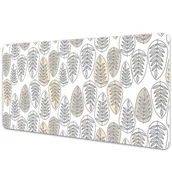 Podkładki na biurko - Mata z nadrukiem na biurko Liście grafika 90x45 cm - miniaturka - grafika 1