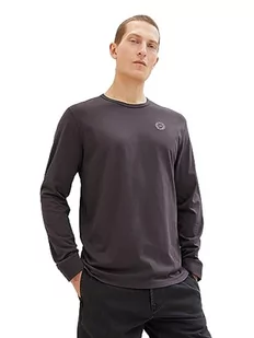 TOM TAILOR Koszulka męska z długim rękawem, 10899 - Tarmac Grey, XL - Koszulki męskie - miniaturka - grafika 1