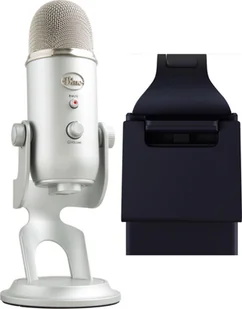 Mikrofon Blue Yeti USB Silver 988-000238 + Lampa Litra Glow - Mikrofony komputerowe - miniaturka - grafika 1