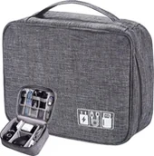 Maskownice do kabli - SHOPUJ.PL ORGANIZER PODRÓŻNY TORBA DO PRZECHOWYWANIA URZĄDZEŃ KABLI ŁADOWAREK MAŁA - miniaturka - grafika 1