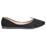 Baleriny - Czarne Baleriny Z Ozdobą VINCEZA - Vinceza - miniaturka - grafika 1