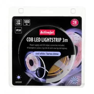 Taśmy LED - Taśma LED COB 3m z zasilaczem barwa zimna IP20 - miniaturka - grafika 1