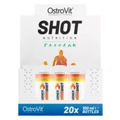 Odchudzanie i oczyszczanie - OstroVit Fat Burner Shot bez kofeiny, smak ananasowy Suplement diety 20 x 100 ml - miniaturka - grafika 1