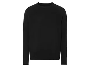 LIVERGY® Sweter męski z delikatnej dzianiny (Czarny, S (44/46)) - Swetry męskie - miniaturka - grafika 1