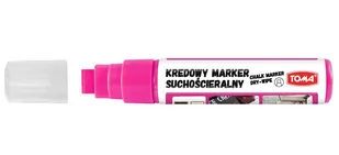 [Bs] Marker Kredowy Suchościeralny 8X15Mm Różowy To294 Toma - Markery do tablic - miniaturka - grafika 1