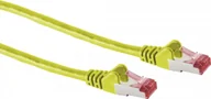 Kable miedziane - Kabel sieciowy patch S/CONN, kat. 6A, S/FTP, PIMF, bezhalogenowy, GHMT-CERTIFIED, żółty, 20,0 m (75726-AY) - miniaturka - grafika 1