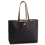 Torebki damskie - Torebka Lacoste Shopping Bag NF2142AA Czarny - miniaturka - grafika 1