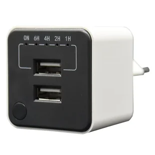 Gniazdo 2x USB programowalne LEXMAN - Programatory czasowe - miniaturka - grafika 1