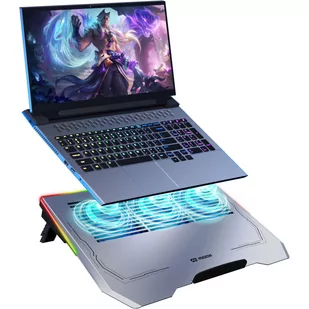 MOZOS LS6-RGB podstawka chłodząca pod laptopa - Podkładki chłodzące pod laptopa - miniaturka - grafika 1