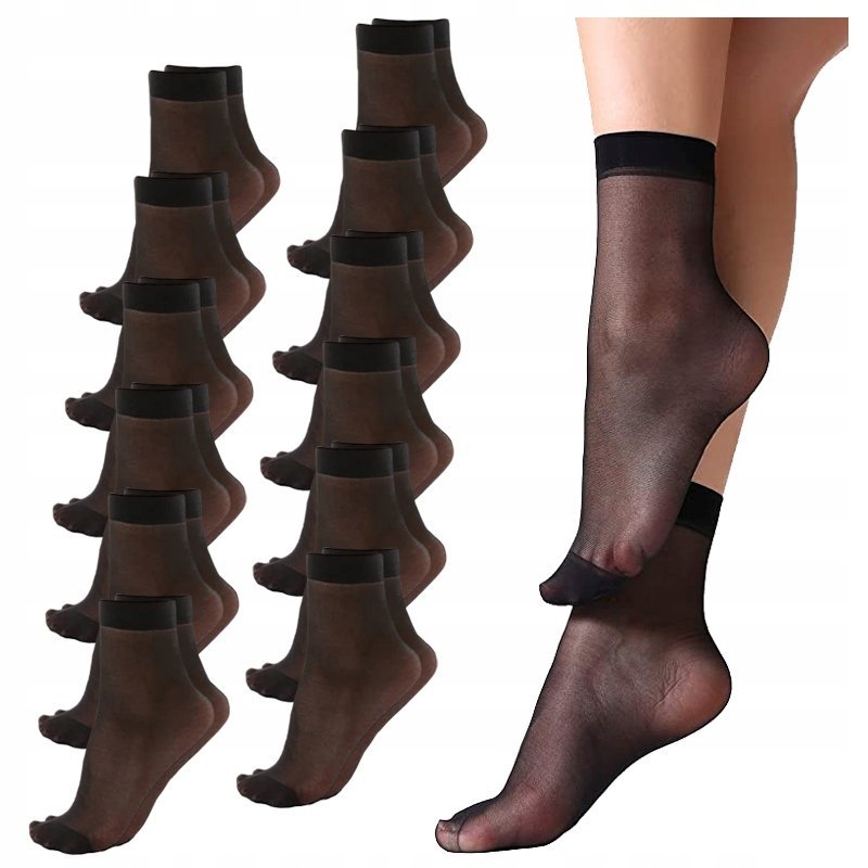 SKARPETKI DAMSKIE Lycra Skarpety MORAJ 24 pary r. Uniwersalny