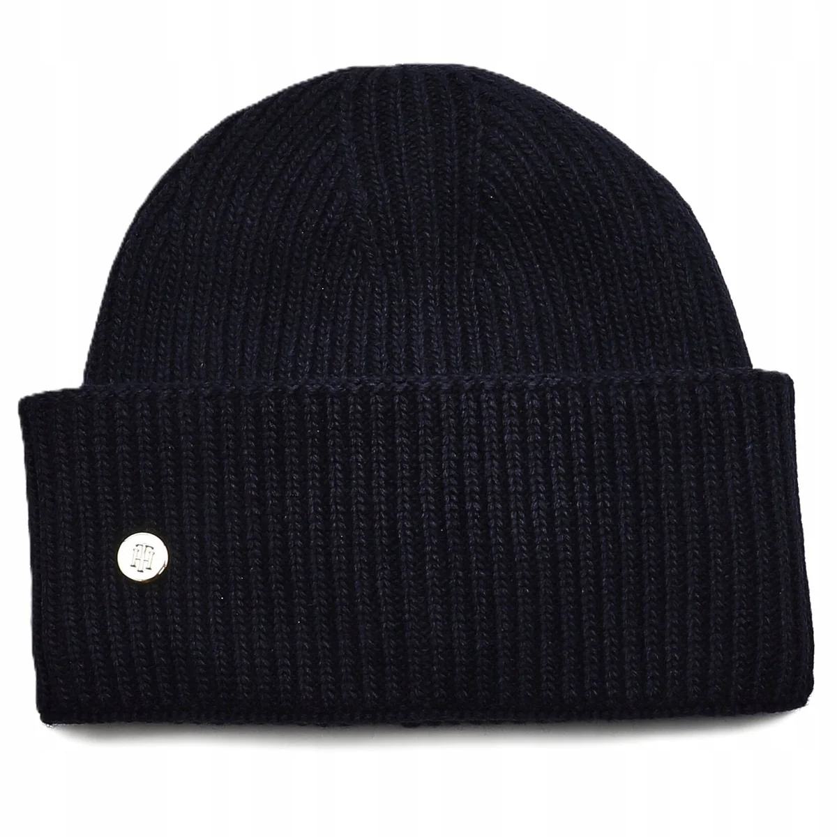 TOMMY HILFIGER CZAPKA ZIMOWA DAMSKA TH ELEVATED GRANATOWA