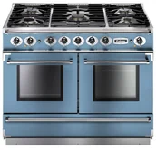 Kuchenki gazowo-elektryczne - Kuchnia gazowo-elektryczna FALCON Continental 110 Chiński błękit szczotkowany nikiel - miniaturka - grafika 1
