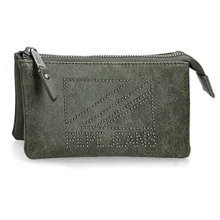 Pepe Jeans Donna Green Kosmetyczka 17,5 x 9,5 x 2 cm Sztuczna skóra, zielona, kosmetyczka, ZIELONY, Kosmetyczka do torebki - Portfele - miniaturka - grafika 1