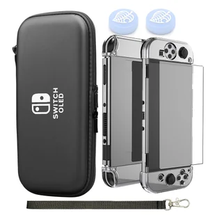 Obudowa nintendo switch oled - czarna - Akcesoria do Nintendo - miniaturka - grafika 1