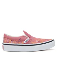 Buty dla dziewczynek - Tenisówki Vans Classic Slip-On VN000D0JZRY1 Różowy - miniaturka - grafika 1