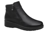Botki damskie - Włoskie Botki IMAC 655480 1400/011 H Czarne Black na Zamek Extra Wide - miniaturka - grafika 1