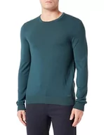 Swetry męskie - HUGO Sweter męski z dzianiny, Dark Green302, M - miniaturka - grafika 1