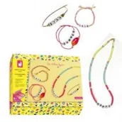 Prace ręczne dla dzieci - Janod Zestaw do tworzenia biżuterii Koraliki z literkami  6+, Janod solution-bc-7372-0 - miniaturka - grafika 1