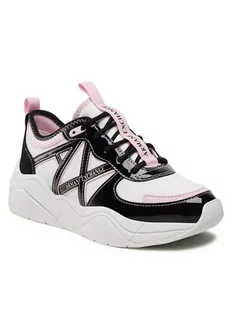 Armani Exchange Comfortable Fit, Colour Contrasts, Trampki damskie, Opt White Black, 36 EU - Trampki damskie - miniaturka - grafika 1