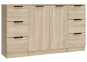 Komody - Nowoczesna Komoda Z 6 Szufladami Dąb Sonoma G3-P96 - miniaturka - grafika 1
