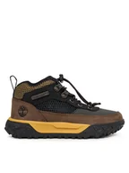 Buty dla chłopców - Timberland Trzewiki GreenStride™ Motion 6 Mid Bungee Trainer TB0A6C41EJC1 Czarny - miniaturka - grafika 1
