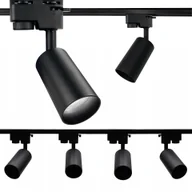 Lampy sufitowe - Zestaw 4x Spot Reflektor Ruchomy Czarny Na GU10 Szynoprzewód Szyna 1,5m - miniaturka - grafika 1