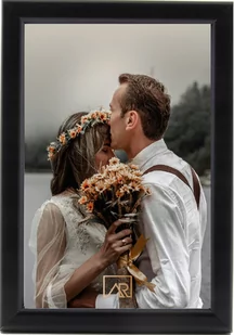 Czarna Ramka Na Zdjęcie 15X23 Aura - Ramki na zdjęcia - miniaturka - grafika 1