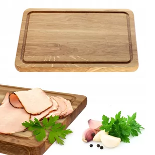 Prostokątna, dębowa deska do krojenia 30 x 20 cm - Przybory do gotowania - miniaturka - grafika 1