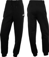 Spodnie sportowe damskie - Puma Spodnie damskie Pum ESS Embroidery High-Waist Pants FL czarne 670007 01 S - miniaturka - grafika 1