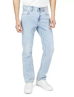 Volcom Męskie spodnie jeansowe Solver, wytrzymałe, wyblakłe, 34, Mocno zużyty, wyblakły, 44 - Spodenki męskie - miniaturka - grafika 1