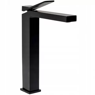 Domotechnika BATERIA UMYWALKOWA 25 cm wysoka, czarna mat R/B4414 - Baterie umywalkowe - miniaturka - grafika 1