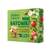 Batoniki - Mini Batoniki z Nerkowców a'la Szarlotka 6 sztuk 102g - Dobra Kaloria - miniaturka - grafika 1