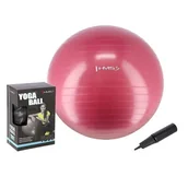 Piłki do ćwiczeń - Piłka gimnastyczna HMS YB01N Czerwony (65 cm) - miniaturka - grafika 1