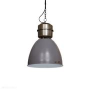 Lampy sufitowe - Szara loftowa lampa wisząca Voltera 32cm Nickiel LoftLight - miniaturka - grafika 1