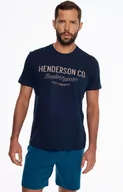 Piżamy męskie - Bawełniana piżama męska Creed 41286-59X, Kolor granatowy, Rozmiar XL, Henderson - Intymna - miniaturka - grafika 1