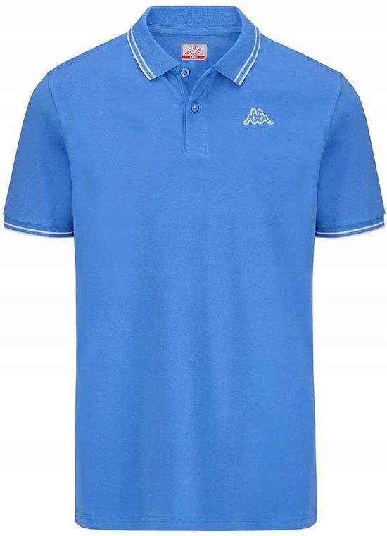 Koszulka polo z krótkim rękawem Kappa Ezio 2, niebieska, męska, XL