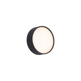 QAZQA Nowoczesna lampa ścienna zewnętrzna czarna z LED IP65 - Dop - Lampy ogrodowe - miniaturka - grafika 1