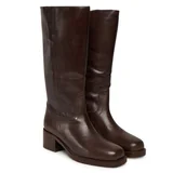 Kozaki damskie - Kozaki Bronx Ky Ley 14344-V Brązowy - miniaturka - grafika 1