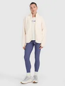 Legginsy - 4F Legginsy z prążkowanej dzianiny damskie - granatowe L - miniaturka - grafika 1